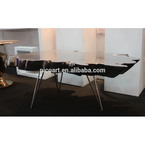 Handicraft stainless steel polished table abstract art new products for hotel decor
